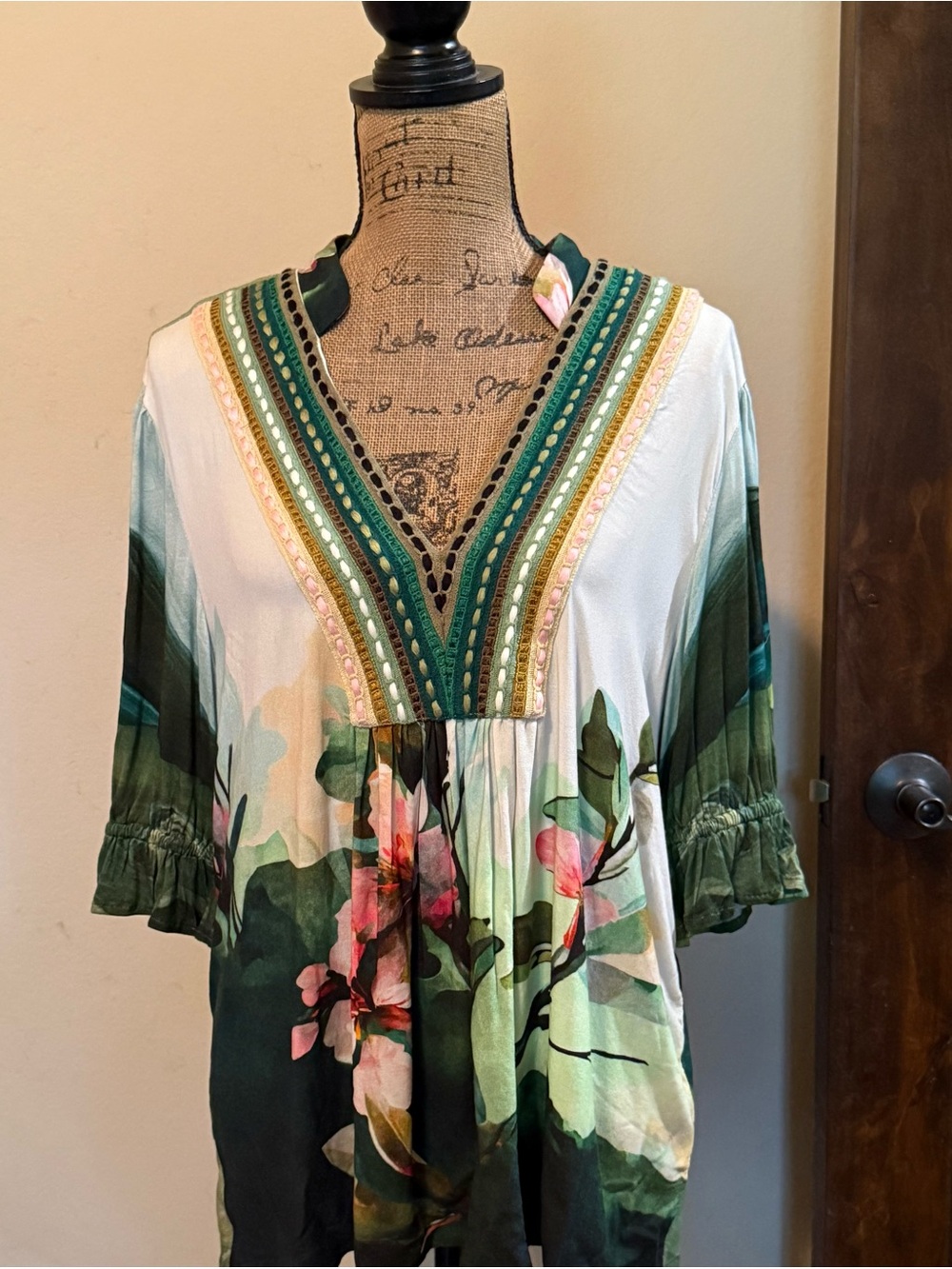 Boho Floral Women's Top by Anthropologie Bl^nk London-new!